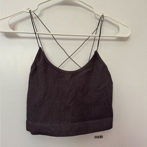 Urban Outfitters grey sparkle tank. New with tags